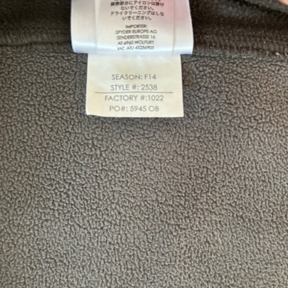 Spyder core sweater ladies olive green 1/4 zip pullover size L - Picture 15 of 15